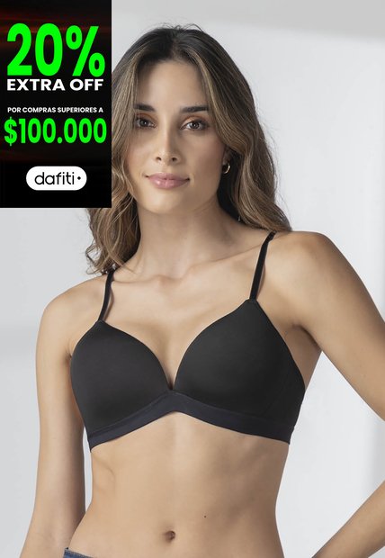 Brasier Mujer Negro FI 77787
