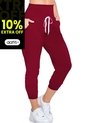 Pantalón Sudadera Mujer Vinotinto FI 77393 de Formas Intimas