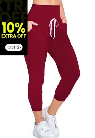 Pantalón Sudadera Mujer Vinotinto FI 77393 Formas Intimas