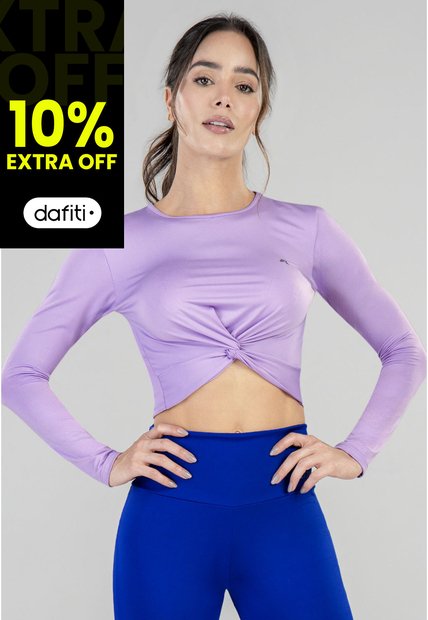Crop Top Mujer Lila Tech FI 79205