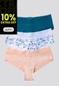 Cachetero Paq X3 Mujer Azul Petroleo FI 96631 de Formas Intimas