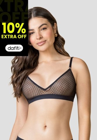 Bralette Mujer Negro Fi 110755 Formas Intimas