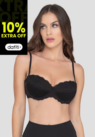 Brasier Mujer Negro Fi 96900 Formas Intimas