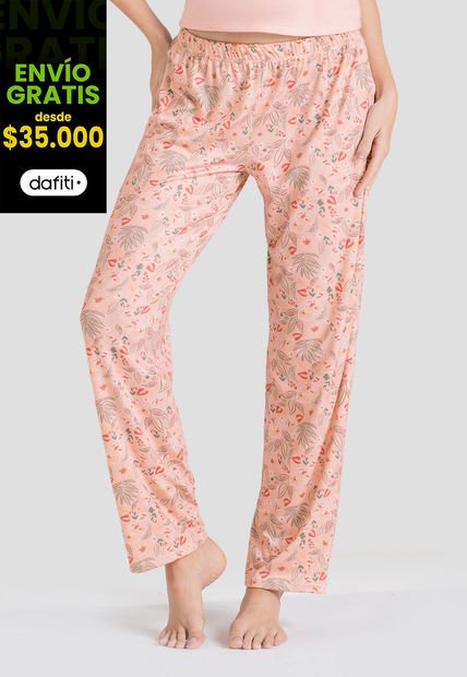 Pantalón Pijama Mujer Rosa Fi 104306
