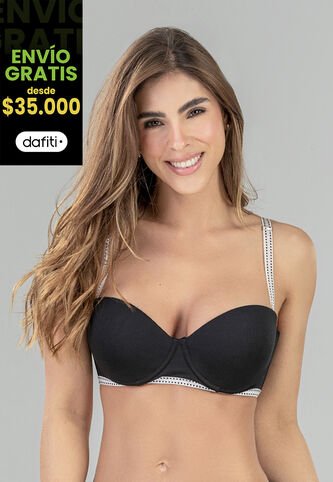 Brasier Mujer Negro FI 16964 Formas Intimas