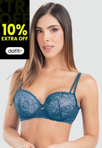 Brasier Mujer Azul Petroleo FI 7758 Formas Intimas