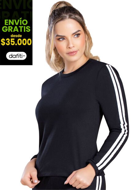 Buzo Mujer Negro FI 91627