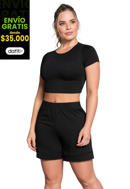 Conjunto Mujer Negro Fi 3666
