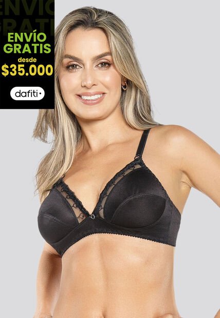 Brasier Mujer Negro FI 96769