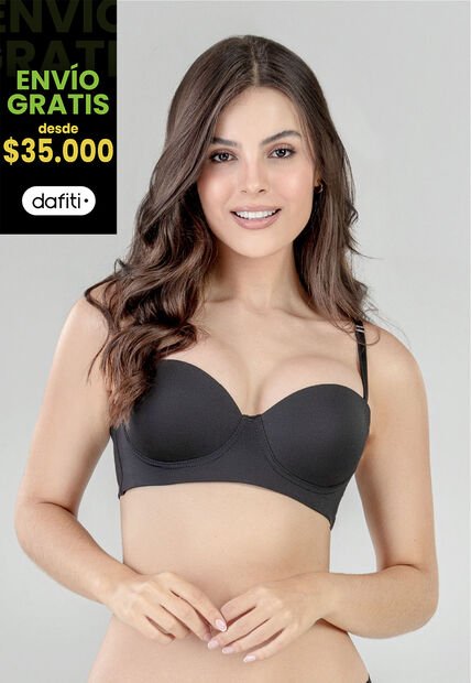 Brasier Mujer Negro FI 96475