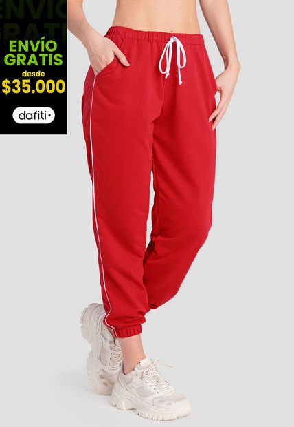 Jogger Mujer Rojo Fi 103861