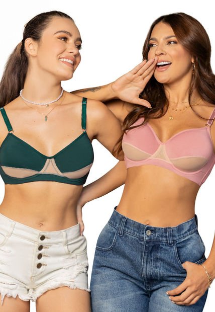 Brasier Paq X2 Mujer Multicolor FI 1917