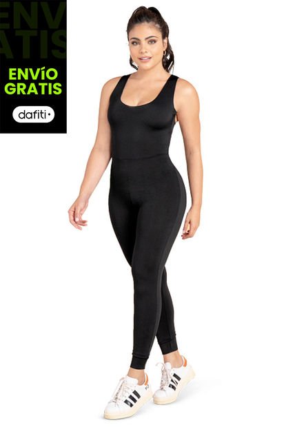 Enterizo Largo Mujer Negro Fi 33612