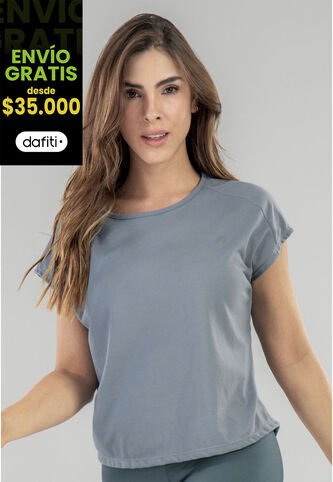 Camiseta Mujer Azul Acero FI 16981 Formas Intimas
