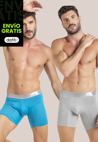 Bóxer Paq X2 Masculino Multicolor FI 58299 Formas Intimas