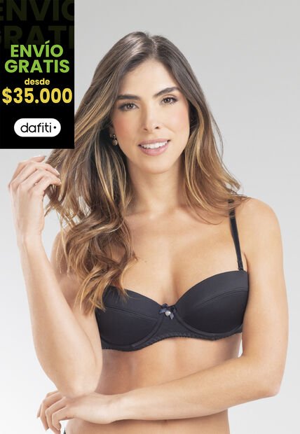 Brasier Mujer Negro FI 96367