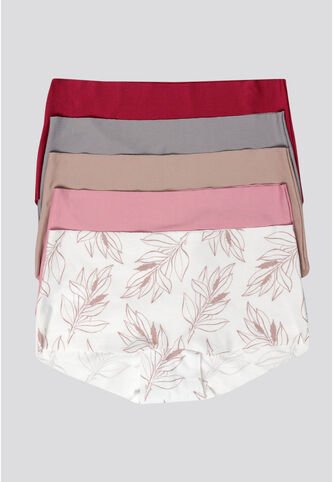 Cachetero Paq X5 Mujer Multicolor FI 89792 Formas Intimas