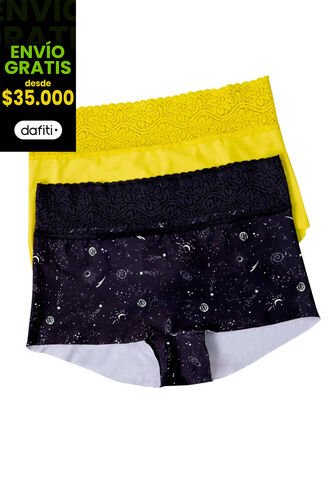 Cachetero Paq X2 Mujer Multicolor Fi 33910 Formas Intimas