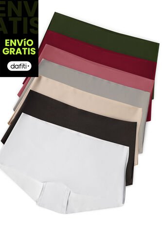 Cachetero Paq X7 Mujer Multicolor FI 3768 Formas Intimas