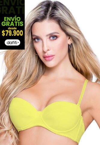 Brasier Mujer Amarillo FI 83934 Formas Intimas