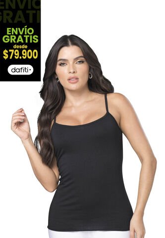 Camisilla Interior Mujer Negro FI 3248 Formas Intimas