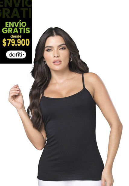 Camisilla Interior Mujer Negro FI 3248