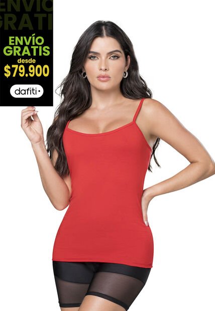 Camisilla Interior Mujer Rojo FI 3248