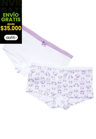 Bóxer Paq X2 Infantil Lila FI Formas Intimas