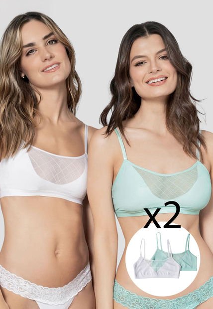 Top Paq X2 Mujer Multicolor Fi 2189