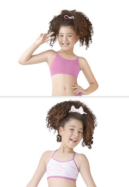 Top Paq X2 Infantil Femenino Rosado Fi 33836