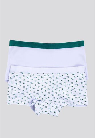 Cachetero Niñas Infantil PX2 Blanco/Estampado FI 3852 Formas Intimas