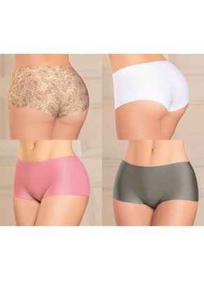 Cachetero Paq X4 Para Mujer Multicolor FI