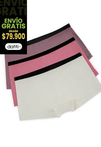 Cachetero Paq X3 Mujer Multicolor FI 88260 Formas Intimas