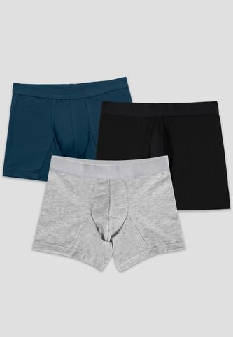 Bóxer Paq X3 Infantil Masculino Multicolor Fi 110007 Formas Intimas