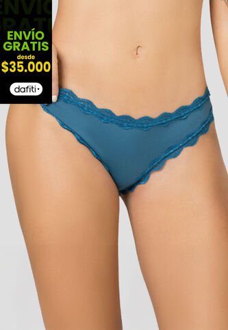 Brasilera Mujer Azul Petroleo Fi 7759 Formas Intimas