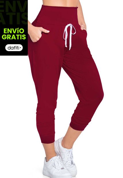 Pantalón Sudadera Mujer Vinotinto FI 77393