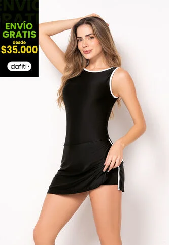 Vestido Mujer Negro Fi 109537 Formas Intimas
