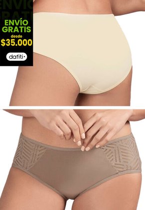 Cachetero Paq X2 Mujer Multicolor Fi 32959