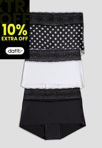 Cachetero Paq X3 Mujer Multicolor FI 100947 Formas Intimas