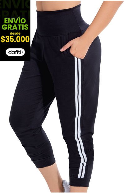 Pantalón Sudadera Mujer Negro FI 77685