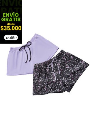 Short Paq X2 Mujer Multicolor Fi 101908 Formas Intimas