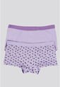 Cachetero Paq X2 Infantil Lila Tech/Estampado FI 3852 de Formas Intimas