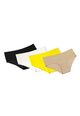 Cachetero Paq X4 Mujer Multicolor Fi 2981 Formas Intimas