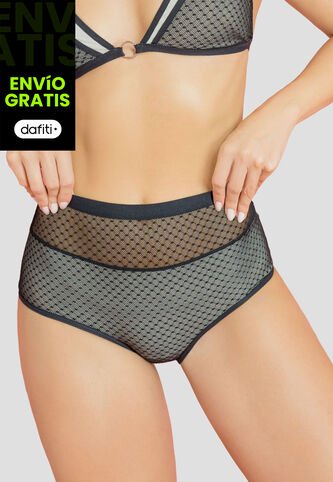 Cachetero Paq X2 Mujer Negro-Crema Fi 112539 Formas Intimas