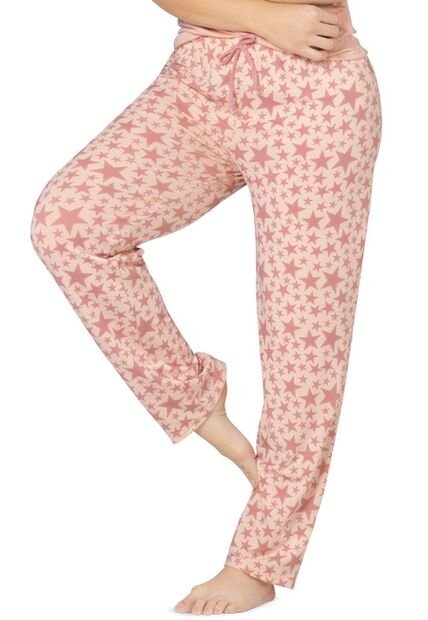 Pantalón Pijama Mujer Rosa Fi 5552