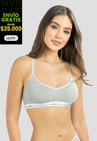 Top Mujer Gris Jaspe Fi 111700 Formas Intimas
