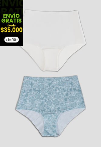 Cachetero Paq X2 Mujer Multicolor Fi 103027 Formas Intimas