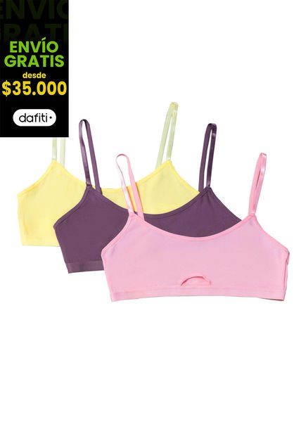 Top Paq X3 Mujer Multicolor Fi 2616