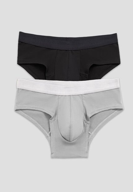Brief Paq X2 Infantil Masculino Bicolor Fi 110009