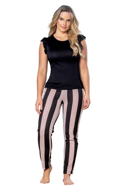 Multiusos Mujer Negro-Beige FI 89324